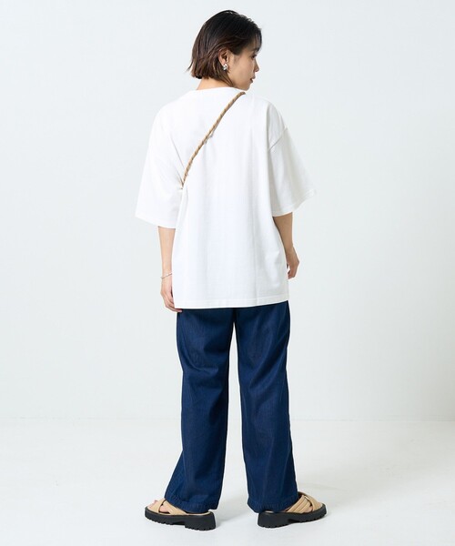 FREAK'S STORE（フリークスストア）の「【一部WEB限定】リネンレーヨンイージーパンツ/コットンレーヨンイージーパンツ（その他パンツ・レディース・ブラック/オフホワイト/オリーブ/オレンジ/グリーン/ピンク系その他/ブルーグリーン/ブルー/ネイビー/サックスブルー・ﾌﾘ-）」の19枚目の写真