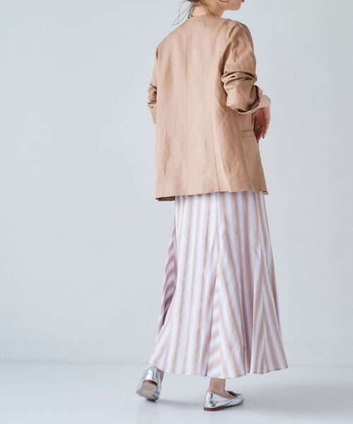 le.coeur blanc(ルクールブラン)の「ドビーストライプフレアスカート(スカート・レディース・パープル系その他/イエロー系その他・38)」の11枚目の写真