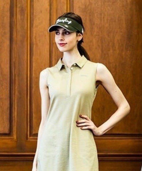 BRIEFING（ブリーフィング）の「【ブリーフィングゴルフ】WOMENS BASIC VISOR/ウィメンズベーシックバイザー（サンバイザー・レディース・ネイビー/ホワイト/オリーブ/ブラック・FREE）」の4枚目の写真
