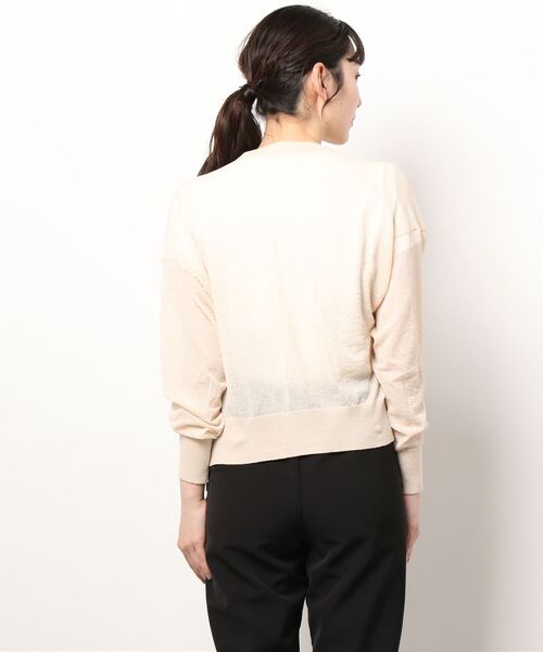 CASA FLINE（カーサフライン）の「シアーコットンショートカーデ（カーディガン/ボレロ・レディース・ブラック/ベージュ・FREE）」の15枚目の写真