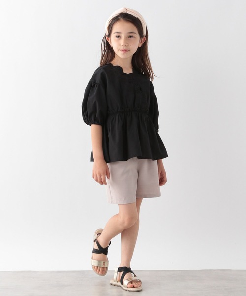 GLOBAL WORK(グローバルワーク)の「キッズ/さらさら快適キュロット/273288(その他パンツ・キッズ・チャコールグレー/カーキ/ライトピンク/アイボリー/グリーン系その他6/オレンジ・110cm/100cm/120cm/130cm/160cm/150cm/140cm)」の7枚目の写真