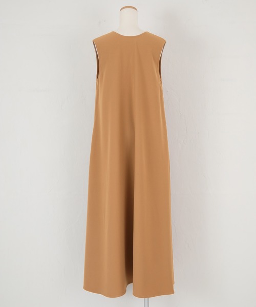 UR'S(ユアーズ)の「前後2wayフレアワンピース(ワンピース・レディース・ホワイト/ブラック/ネイビー/オレンジ/キャメル・S/M/L/PS(XS-S))」の12枚目の写真