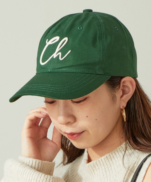Chico（チコ）の「Chキャップ（キャップ・レディース・ホワイト/ミント/ネイビー/ピンク/ベージュ/ブラック/グリーン・FREE）」の4枚目の写真