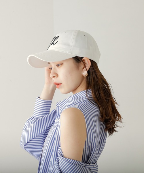 Chico（チコ）の「Chキャップ（キャップ・レディース・ホワイト/ミント/ネイビー/ピンク/ベージュ/ブラック/グリーン・FREE）」の14枚目の写真