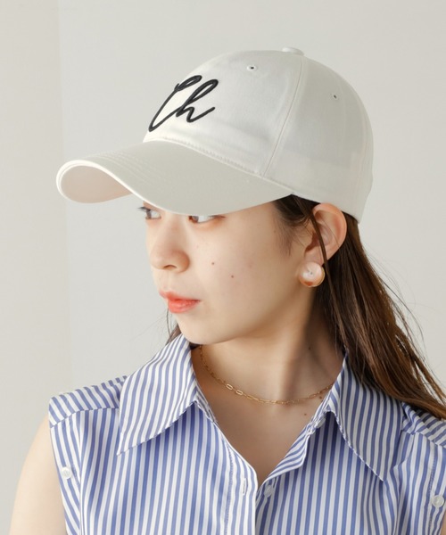 Chico（チコ）の「Chキャップ（キャップ・レディース・ホワイト/ミント/ネイビー/ピンク/ベージュ/ブラック/グリーン・FREE）」の11枚目の写真
