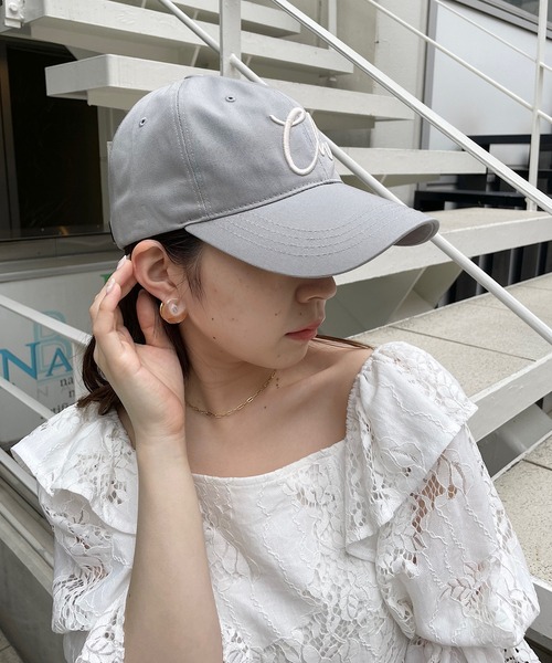 Chico（チコ）の「Chキャップ（キャップ・レディース・ホワイト/ミント/ネイビー/ピンク/ベージュ/ブラック/グリーン・FREE）」の20枚目の写真