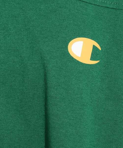 Champion(チャンピオン)の「【Champion/チャンピオン】バックカレッジTシャツ(Tシャツ/カットソー・キッズ・オフホワイト/グリーン・15 /14/16)」の9枚目の写真