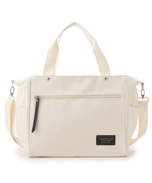 DRESKIP(ドレスキップ)の「◆多収納マザーズトートバッグ(トートバッグ・レディース・ダークグリーン/グレー/アイボリー・00)」の4枚目の写真