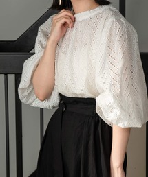 cut work lace blouse