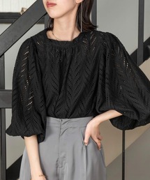 cut work lace blouse