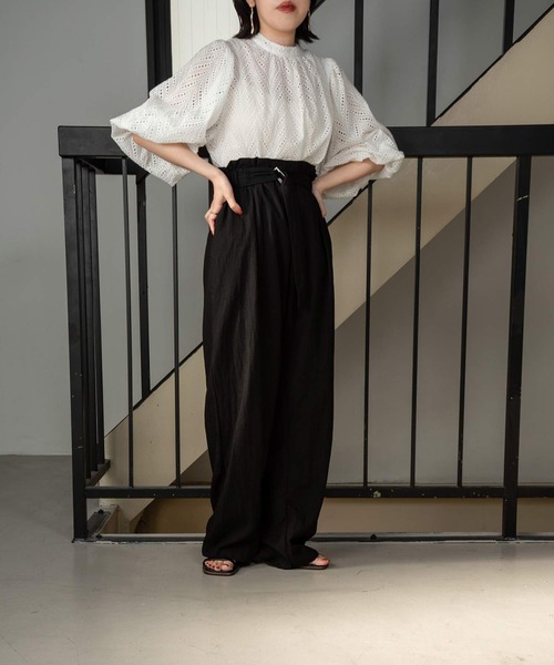 lawgy（ラウジー）の「cut work lace blouse（シャツ/ブラウス・レディース・ホワイト/ブラック・FREE）」の10枚目の写真