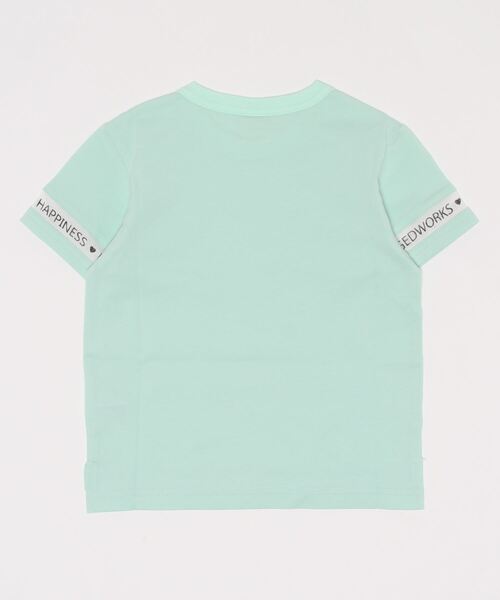 RUGGEDWORKS(ラゲッドワークス)の「袖ラインチュール半袖TEE(Tシャツ/カットソー・キッズ・パープル/ライトグリーン・110/150/120/140/130/100)」の9枚目の写真