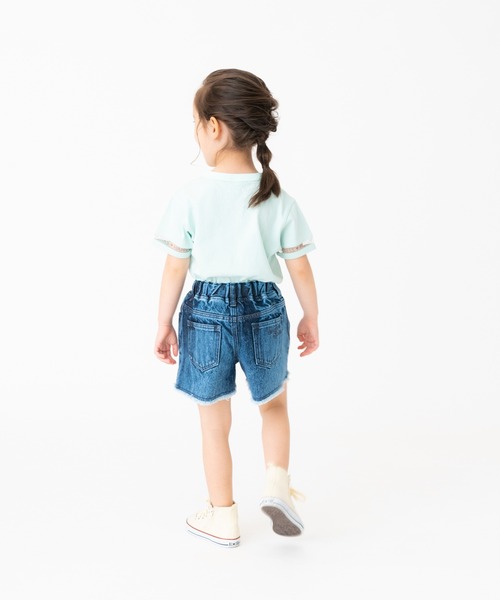 RUGGEDWORKS(ラゲッドワークス)の「袖ラインチュール半袖TEE(Tシャツ/カットソー・キッズ・パープル/ライトグリーン・110/150/120/140/130/100)」の12枚目の写真