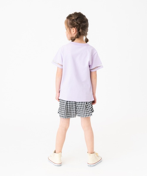 RUGGEDWORKS(ラゲッドワークス)の「袖ラインチュール半袖TEE(Tシャツ/カットソー・キッズ・パープル/ライトグリーン・110/150/120/140/130/100)」の16枚目の写真