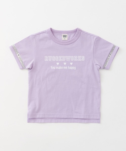 RUGGEDWORKS(ラゲッドワークス)の「袖ラインチュール半袖TEE(Tシャツ/カットソー・キッズ・パープル/ライトグリーン・110/150/120/140/130/100)」の11枚目の写真