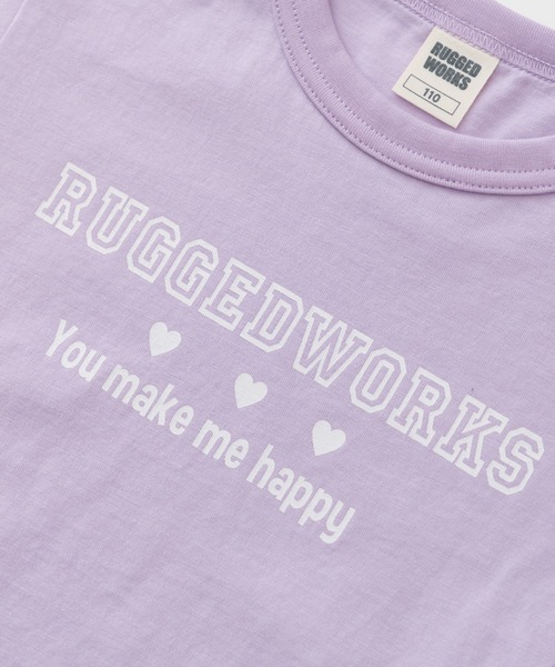 RUGGEDWORKS(ラゲッドワークス)の「袖ラインチュール半袖TEE(Tシャツ/カットソー・キッズ・パープル/ライトグリーン・110/150/120/140/130/100)」の13枚目の写真
