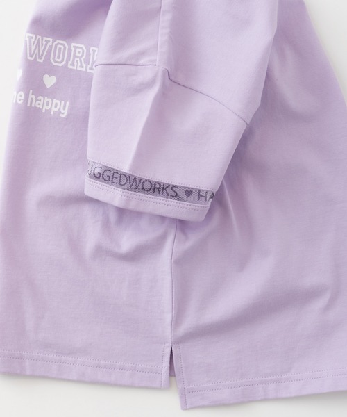 RUGGEDWORKS(ラゲッドワークス)の「袖ラインチュール半袖TEE(Tシャツ/カットソー・キッズ・パープル/ライトグリーン・110/150/120/140/130/100)」の15枚目の写真