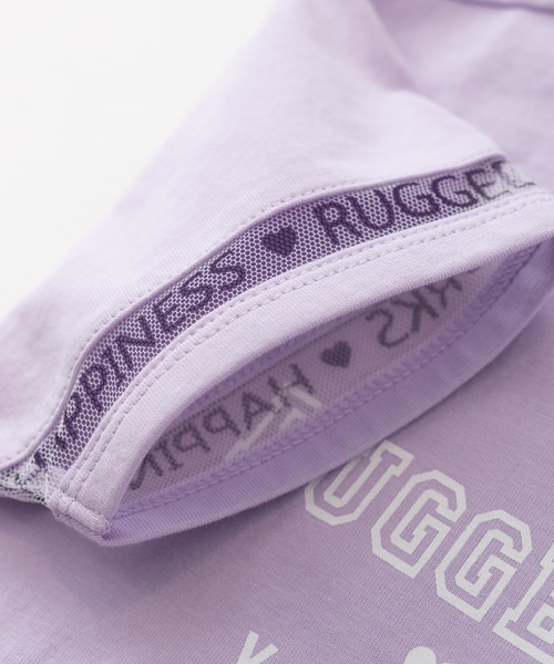 RUGGEDWORKS(ラゲッドワークス)の「袖ラインチュール半袖TEE(Tシャツ/カットソー・キッズ・パープル/ライトグリーン・110/150/120/140/130/100)」の17枚目の写真