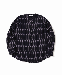 INDIA FAB. IKAT ジャガード シャツカーディガン