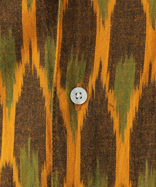 B.C STOCK(ベーセーストック)の「INDIA FAB. IKAT ジャガード シャツカーディガン(シャツ/ブラウス・メンズ・パープル/ネイビー/ブラウン・MEDIUM/LARGE)」の14枚目の写真