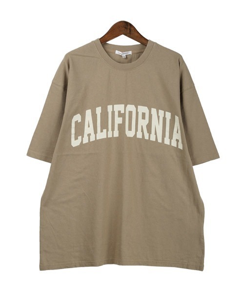 LUXSTYLE(ラグスタイル)の「ケミカル加工カレッジロゴプリントTシャツ(Tシャツ/カットソー・メンズ・ベージュ/ネイビー/チャコール・M/L)」の13枚目の写真