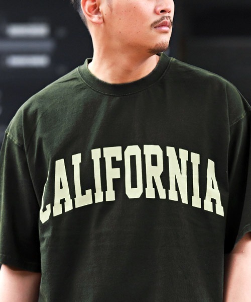 LUXSTYLE(ラグスタイル)の「ケミカル加工カレッジロゴプリントTシャツ(Tシャツ/カットソー・メンズ・ベージュ/ネイビー/チャコール・M/L)」の10枚目の写真
