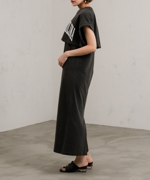 GOOD ROCK SPEED（グッドロックスピード）の「【GOOD ROCK SPEED】キャミワンピ&Tシャツセット（ワンピース・レディース・ブラック・FREE）」の6枚目の写真