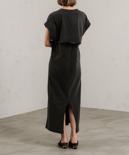 GOOD ROCK SPEED（グッドロックスピード）の「【GOOD ROCK SPEED】キャミワンピ&Tシャツセット（ワンピース・レディース・ブラック・FREE）」の2枚目の写真