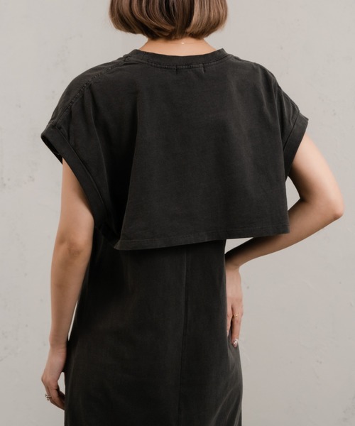 GOOD ROCK SPEED（グッドロックスピード）の「【GOOD ROCK SPEED】キャミワンピ&Tシャツセット（ワンピース・レディース・ブラック・FREE）」の5枚目の写真