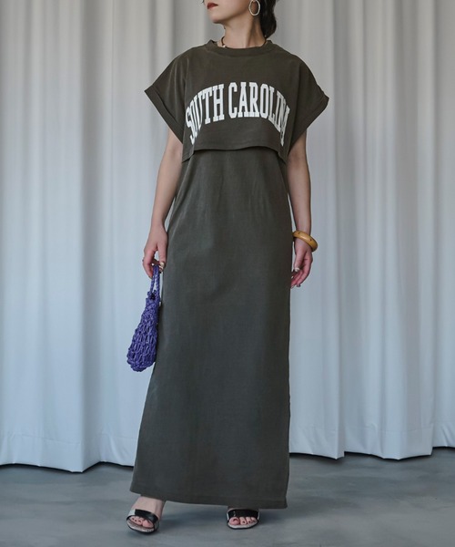 GOOD ROCK SPEED（グッドロックスピード）の「【GOOD ROCK SPEED】キャミワンピ&Tシャツセット（ワンピース・レディース・ブラック・FREE）」の14枚目の写真