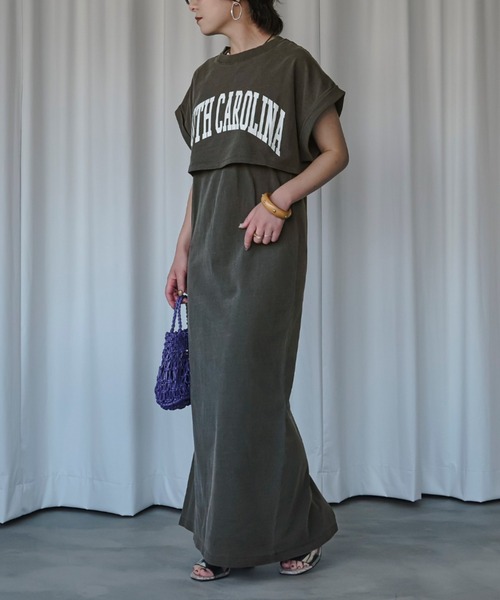 GOOD ROCK SPEED（グッドロックスピード）の「【GOOD ROCK SPEED】キャミワンピ&Tシャツセット（ワンピース・レディース・ブラック・FREE）」の10枚目の写真