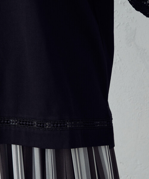 COMME CA ISM（コムサイズム）の「レース　フレアスリーブカットソー（Tシャツ/カットソー・レディース・ホワイト/ブラック・M/L）」の15枚目の写真