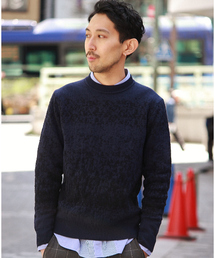 EDIFICE | ◇グラデーションジャガード　クルーネックニット(ニット/セーター)