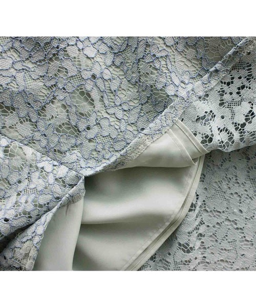 kaene（カエン）の「パイピングレースコクーンドレス（ドレス・レディース・ブラック/サックスブルー/ミント・38/36/34）」の21枚目の写真