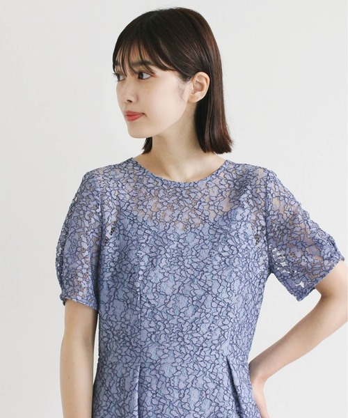 kaene（カエン）の「パイピングレースコクーンドレス（ドレス・レディース・ブラック/サックスブルー/ミント・38/36/34）」の11枚目の写真