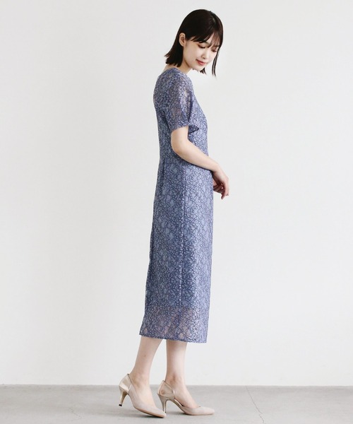 kaene（カエン）の「パイピングレースコクーンドレス（ドレス・レディース・ブラック/サックスブルー/ミント・38/36/34）」の13枚目の写真