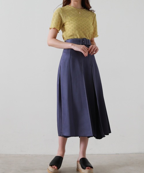 Cheek(チーク)の「ストレッチレーストップス(Tシャツ/カットソー・レディース・ブラック/オフホワイト/イエロー・MEDIUM)」の20枚目の写真
