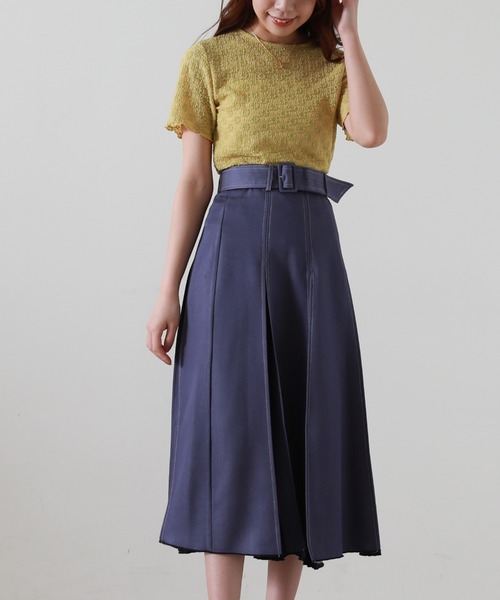 Cheek(チーク)の「ストレッチレーストップス(Tシャツ/カットソー・レディース・ブラック/オフホワイト/イエロー・MEDIUM)」の21枚目の写真