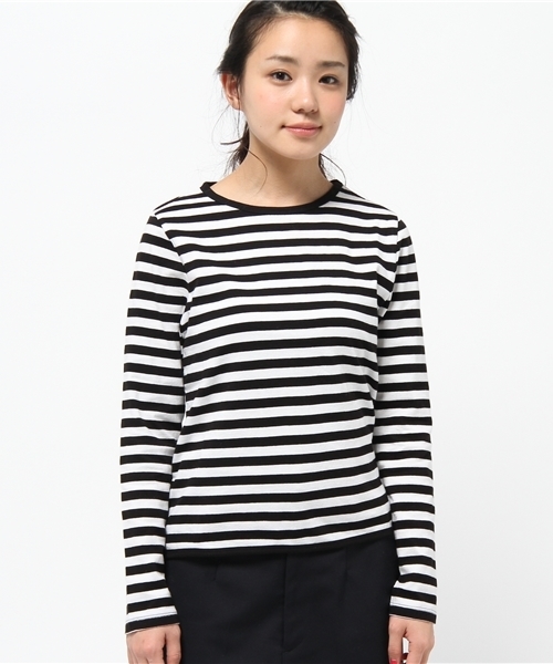 B:MING by BEAMS(ビーミングバイビームス)の「ビーミング by ビームス / ボーダー長袖カットソー(Tシャツ/カットソー・レディース・ブラック/レッド/イエロー/ブルー・ONE SIZE)」の8枚目の写真