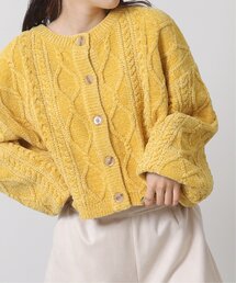 RAY CASSIN | ベロアモール袖ボリューム2WAYカーディガン(カーディガン/ボレロ)