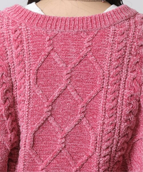 RAY CASSIN（レイカズン）の「ベロアモール袖ボリューム2WAYカーディガン（カーディガン/ボレロ・レディース・キナリ/イエロー/モカ/ピンク/グリーン・FREE）」の16枚目の写真