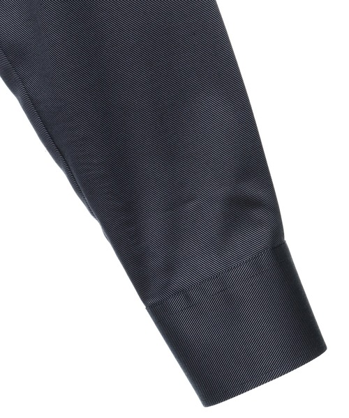 CROWDED CLOSET（クラウデッドクローゼット）の「【EASY CARE(イージーケア)】シャンブレーツイルストレッチシャツ（ビジネスシャツ・メンズ・ブラック/グレー・01/02/03/04）」の14枚目の写真