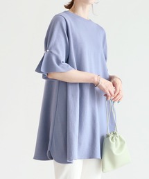 reca | 袖パール付きフレアチュニックカットソー(Tシャツ/カットソー)