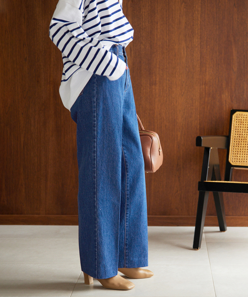 SLOBE IENA LE DENIM ワイドカーブパンツ　38 LE DENIM ワイドカーブパンツ | スローブ イエナ(SLOBE IENA