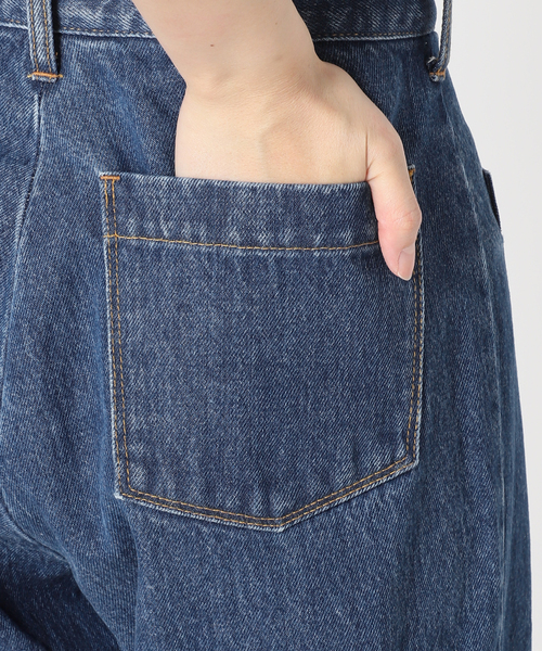 SLOBE IENA(スローブイエナ)の「LE DENIMウェルトポケットワイドレングス(デニムパンツ・レディース・ブルー系その他/ネイビー・40/38/34/36)」の9枚目の写真
