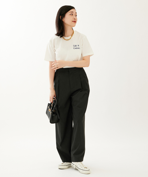 JOURNAL STANDARD SELECT(ジャーナルスタンダードセレクト)の「【LES PETITS BASICS/ルベーシック】 CAFECROISSANT NAVY PR:Tシャツ(Tシャツ/カットソー・レディース・アイボリー・SMALL)」の11枚目の写真