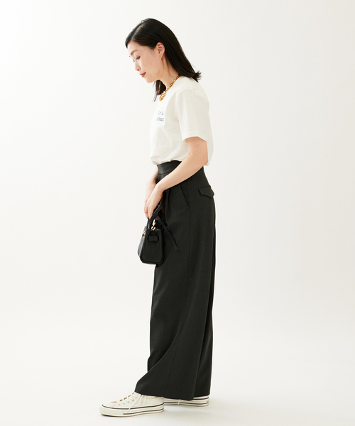 JOURNAL STANDARD SELECT(ジャーナルスタンダードセレクト)の「【LES PETITS BASICS/ルベーシック】 CAFECROISSANT NAVY PR:Tシャツ(Tシャツ/カットソー・レディース・アイボリー・SMALL)」の7枚目の写真