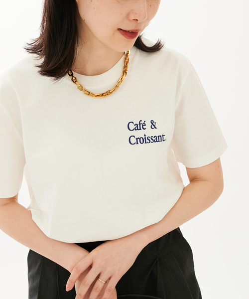 JOURNAL STANDARD SELECT(ジャーナルスタンダードセレクト)の「【LES PETITS BASICS/ルベーシック】 CAFECROISSANT NAVY PR:Tシャツ(Tシャツ/カットソー・レディース・アイボリー・SMALL)」の17枚目の写真