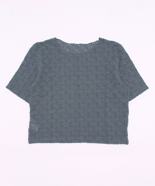 LOWRYS FARM(ローリーズファーム)の「シャーリングTシャツ 349140(Tシャツ/カットソー・レディース・ブルー/アイボリー/ブラック・FREE)」の15枚目の写真