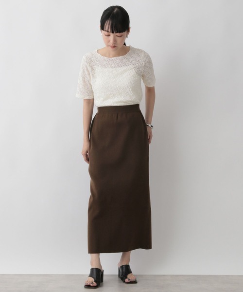 LOWRYS FARM(ローリーズファーム)の「シャーリングTシャツ 349140(Tシャツ/カットソー・レディース・ブルー/アイボリー/ブラック・FREE)」の16枚目の写真